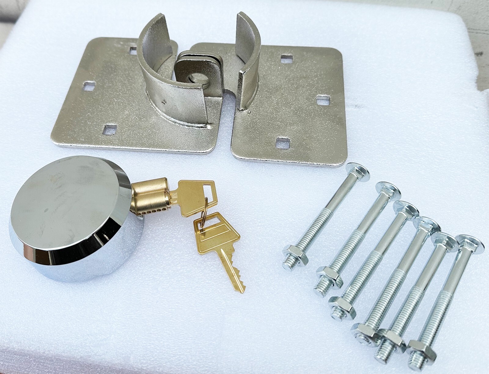 Puck Lock Solid Steel Hidden Shackle Lock & Hasp Solid For Anti-theft Safeguard