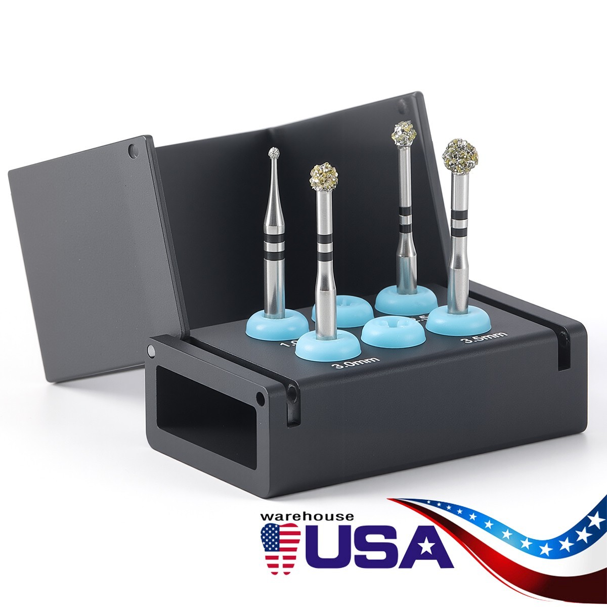 Dental Degranulation Burs Kit Osseous Debridement Soft Tissue Removal Diamond