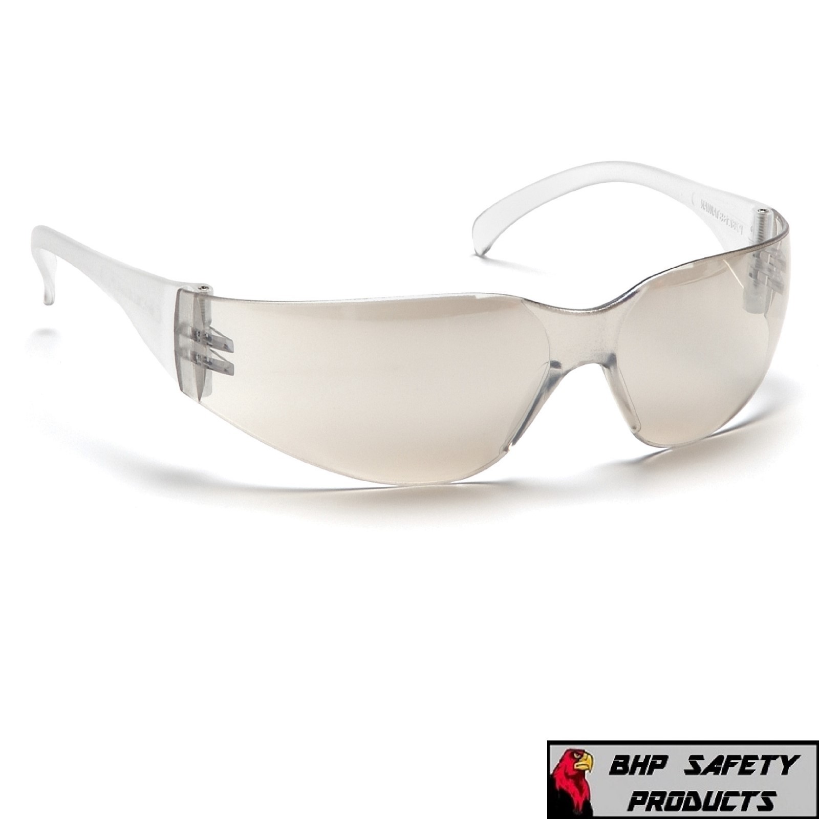 PYRAMEX INTRUDER SAFETY GLASSES INDOOR/OUTDOOR MIRROR I/O LENS S4180S (1 PAIR)