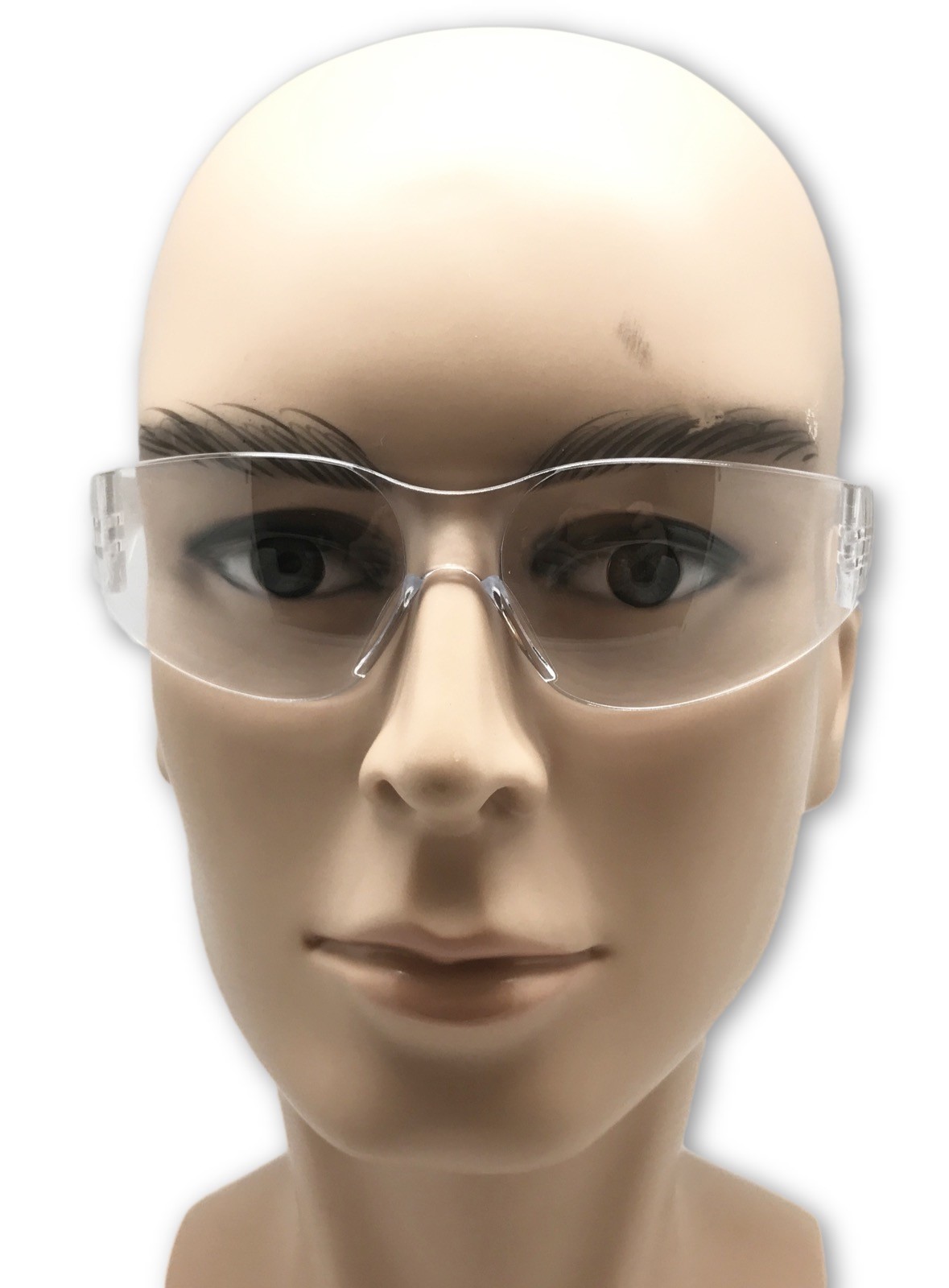 50 PAIR PACK Protective Safety Glasses Clear Lens Work UV ANSI Z87 Lot of 12
