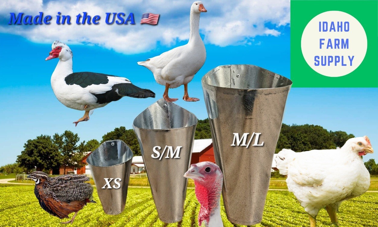 Extra Small Poultry Restraining Kill Cone For Quail Dove FREE SHIPPING!