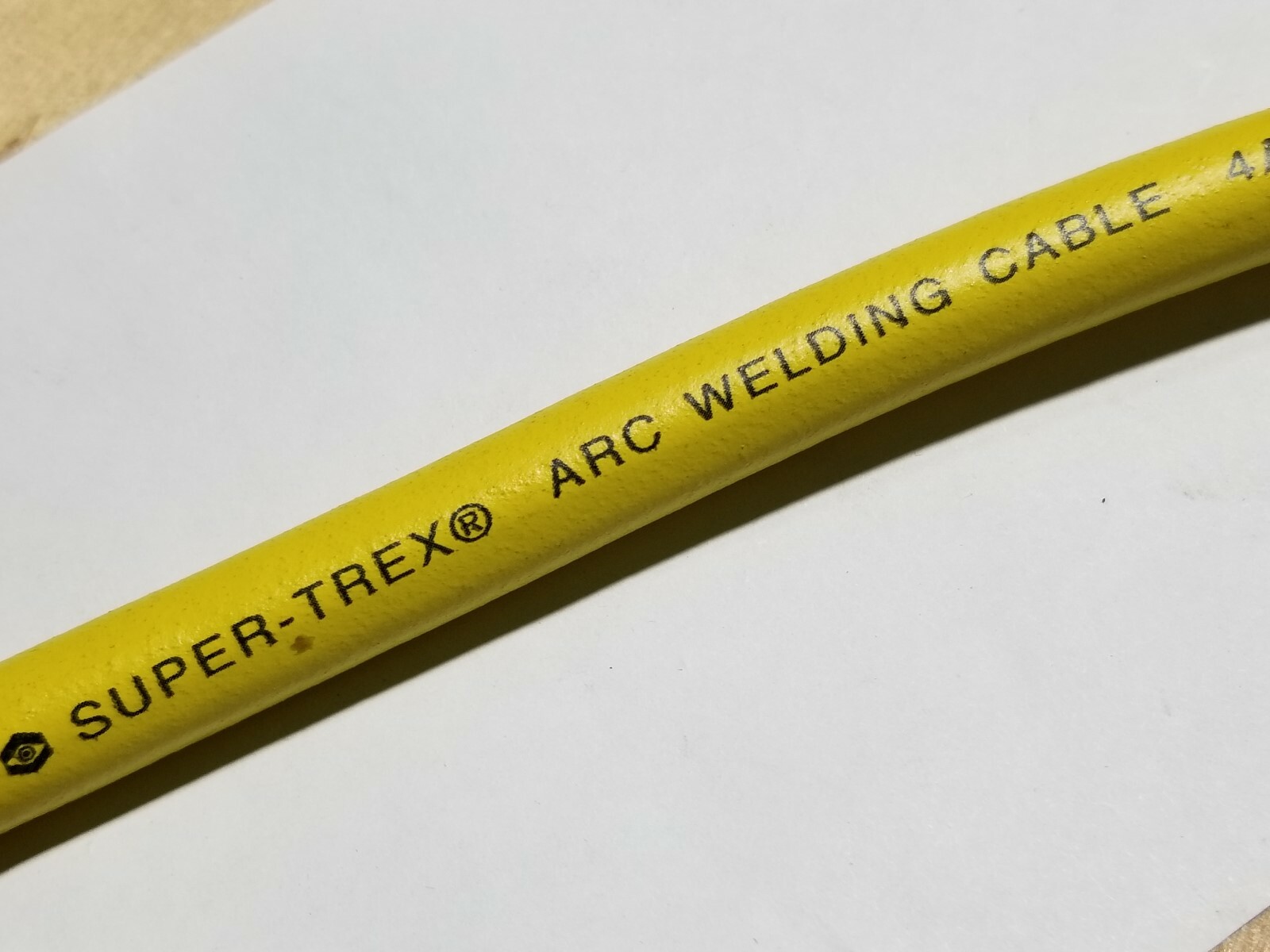 TPC 86301 #4awg Super Trex DC Premium HD Arc Welding/Battery Cable Yellow /5ft