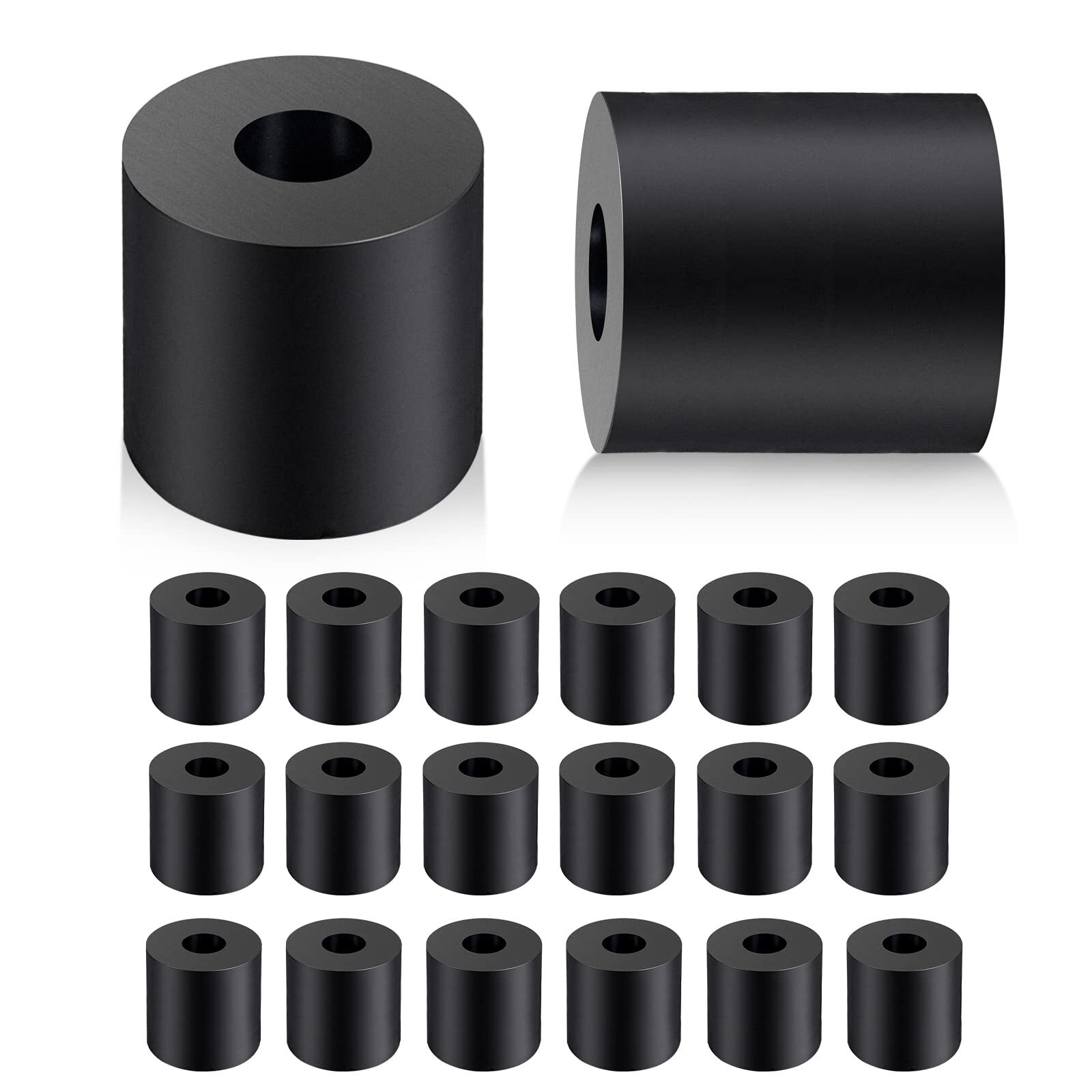 Rubber Spacer 1 Inch OD x 3/8 Inch ID x 1 Inch Thickness Rubber Bushing Round…