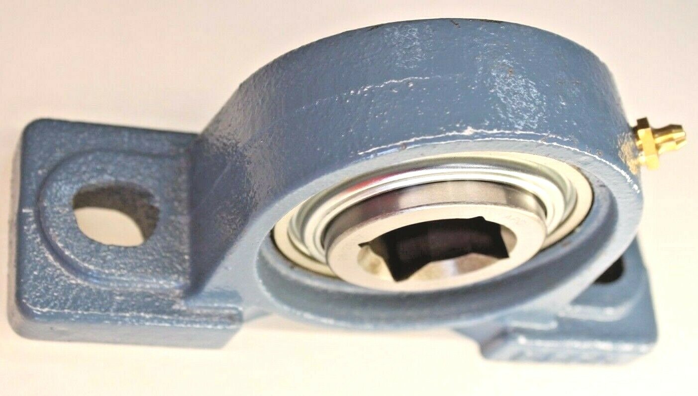 Premium HD 1″ Square Bore GW208PPB6 Disc Bearing 2-Bolt Pillow Block Flat Base