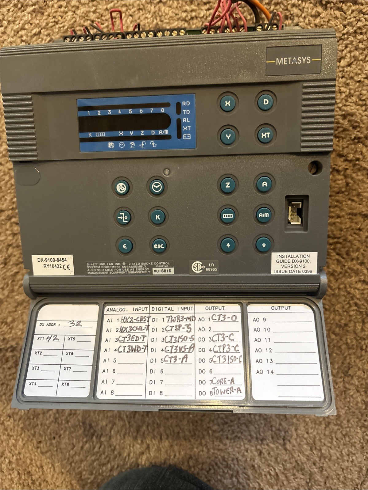 JCI DX-9100-8454 Metasys Controller Johnson Controls with base