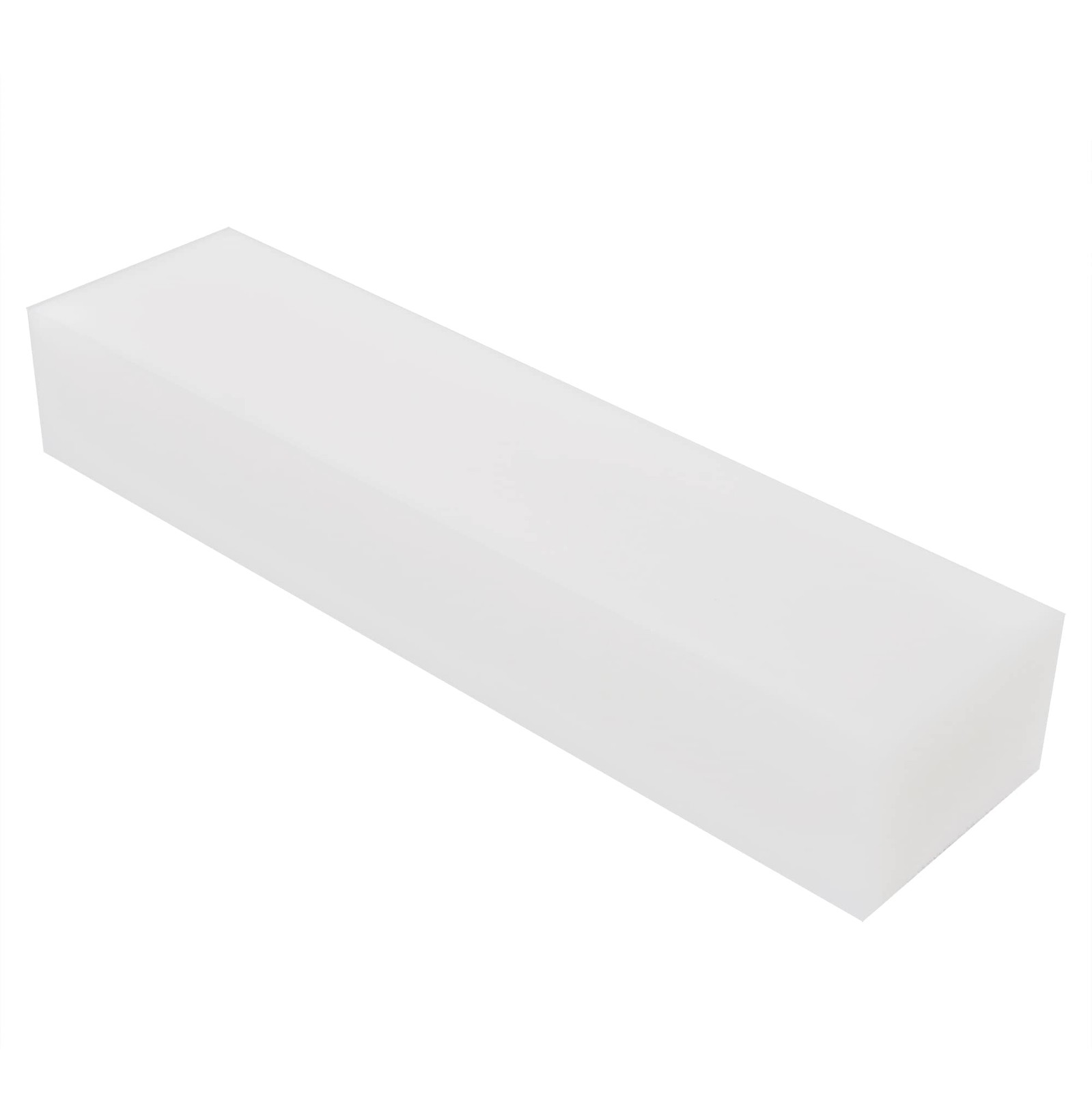 GYOFFULL HDPE Block White PE Polyethylene Rectangular Solid 2″x12″x3″,