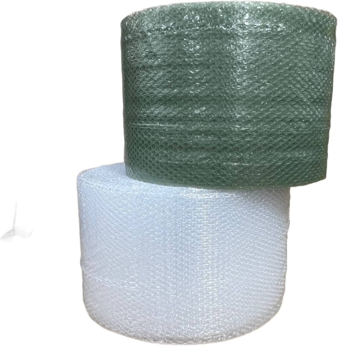 3/16″ x 400′ x 12″ Clear & Recycled Small Bubble Cushioning Padding Roll 400FT