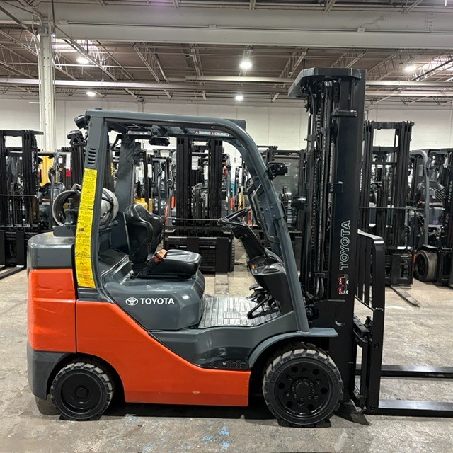 2020 Toyota 8FGCU30 6000lb Used LP Gas Forklift Triple Mast Sideshift 4638 Hours