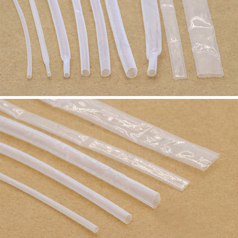 0.5mm-40mm 1.7:1 / 4:1 PTFE Shrink Tubing 1.3 : 1 FEP Heatshrink Tubing Clear
