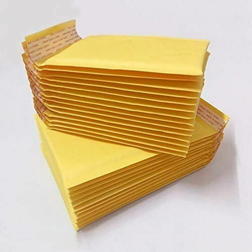 100 #000 4×8 SMALL SELF SEAL KRAFT BUBBLE MAILERS PADDED ENVELOPES 4″ x 7″