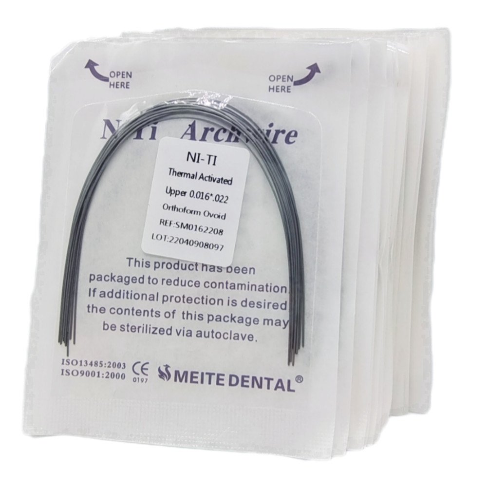 Alambre de Arco Rectangular Niti Activado Térmicamente para Ortodoncia