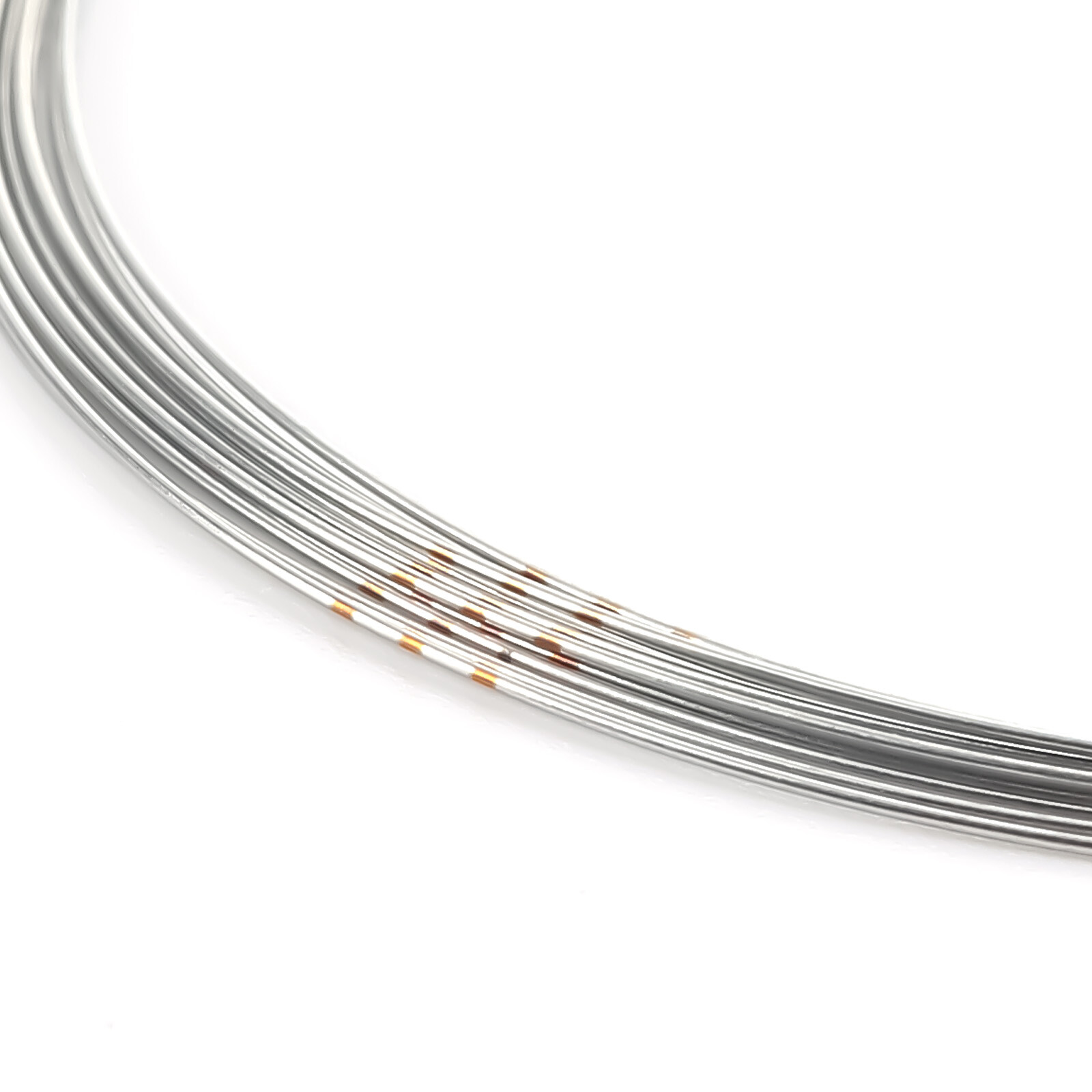 100PCS JMU Ortho Archwire Stainless Steel Natural Round 0.012-0.020″ Upper/Lower