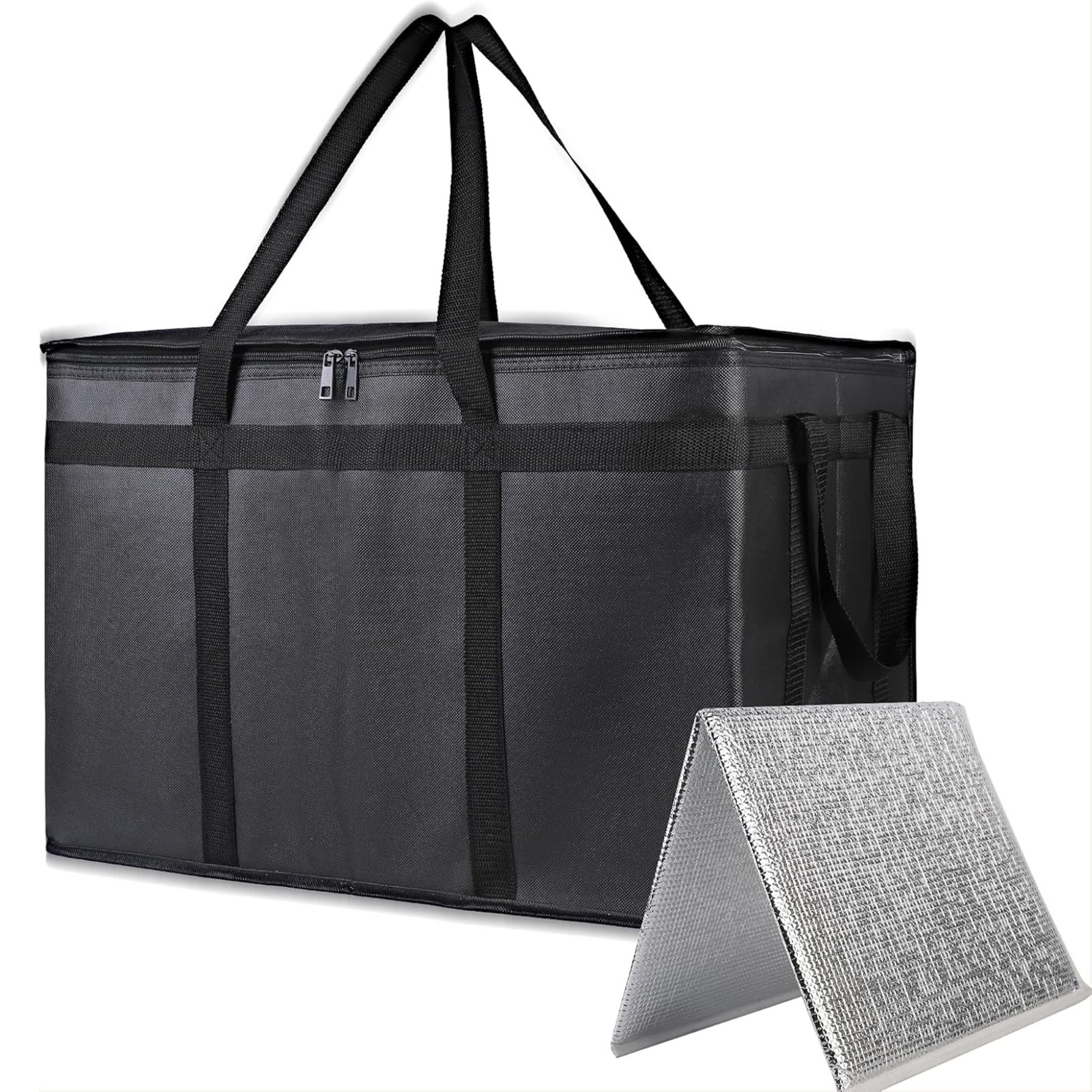 79L Insulated Food Delivery Bag Thermal Waterproof Pizza Bag for Catering Grocer
