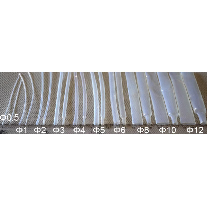 0.5-40mm Dia PTFE F4 FEP 1.7:1 1.3:1 Heat Shrink Tube Resistant High Temp. 260℃