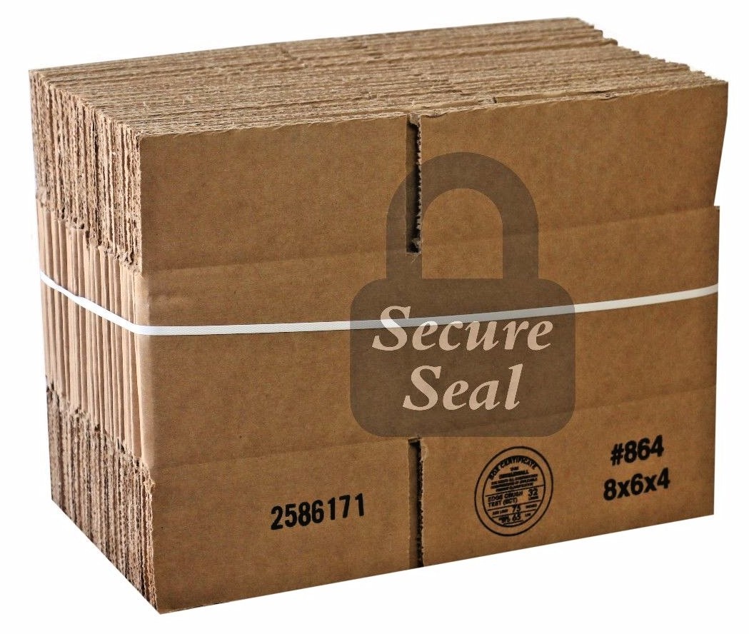 100 8x6x4 200 lb 32 ect Cardboard Shipping Mailing Moving Packing Corrugated Box