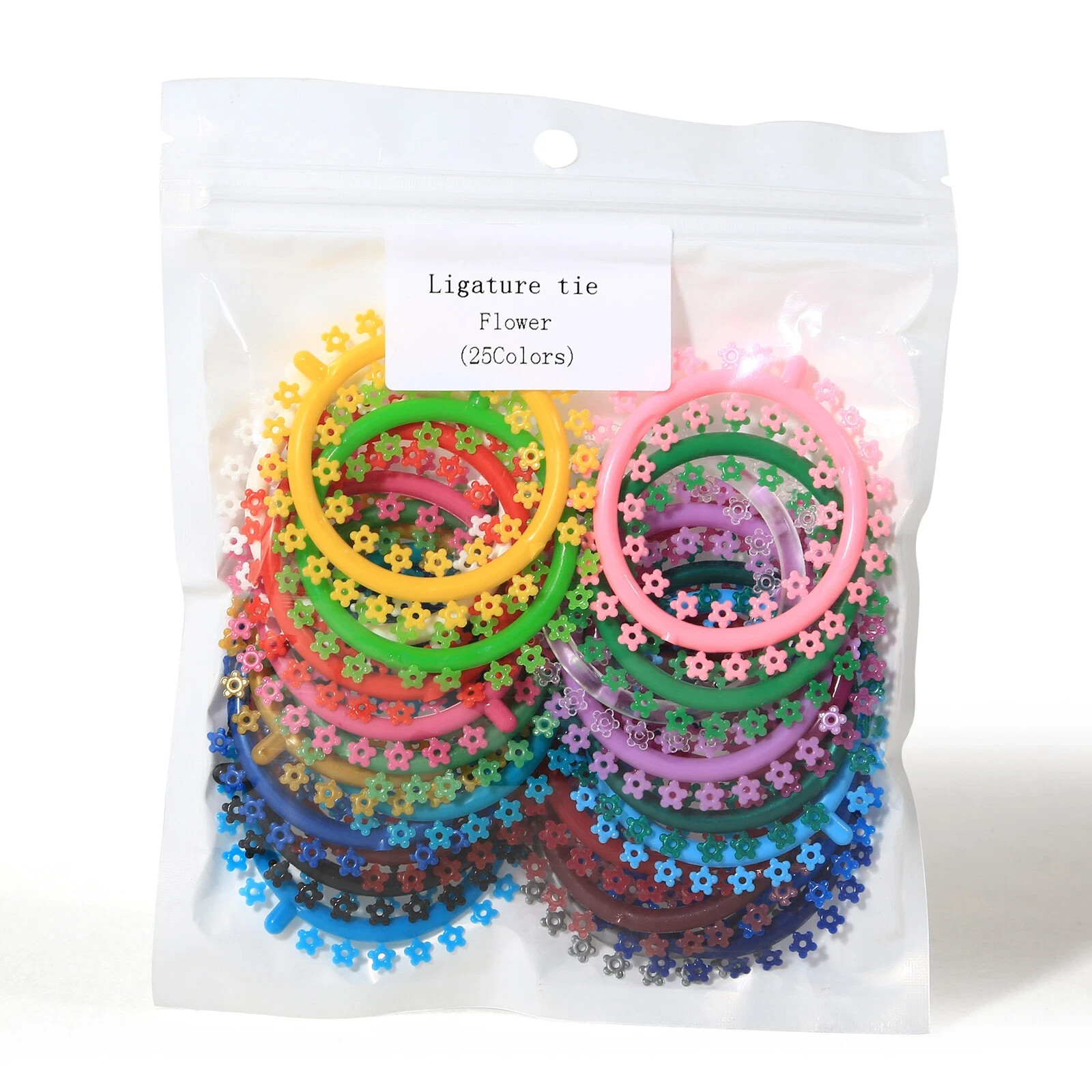 1000Pcs Dental Ortho Cartoon Ligature Ties Flower/Cat/Mouse Elastic Bands Braces