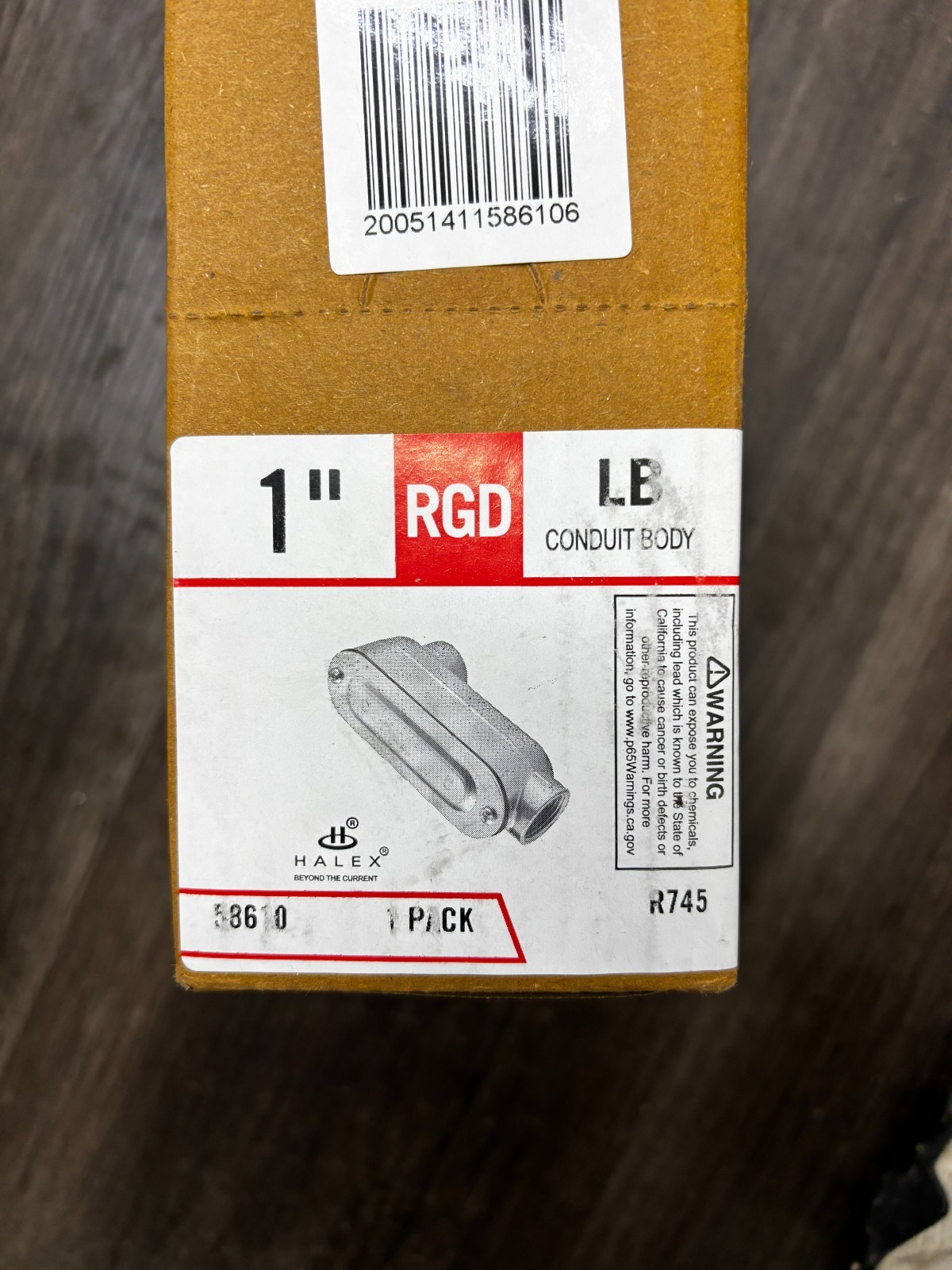 Halex 1″ LB Conduit Body RGD Threaded Aluminum Fitting Lot of 3