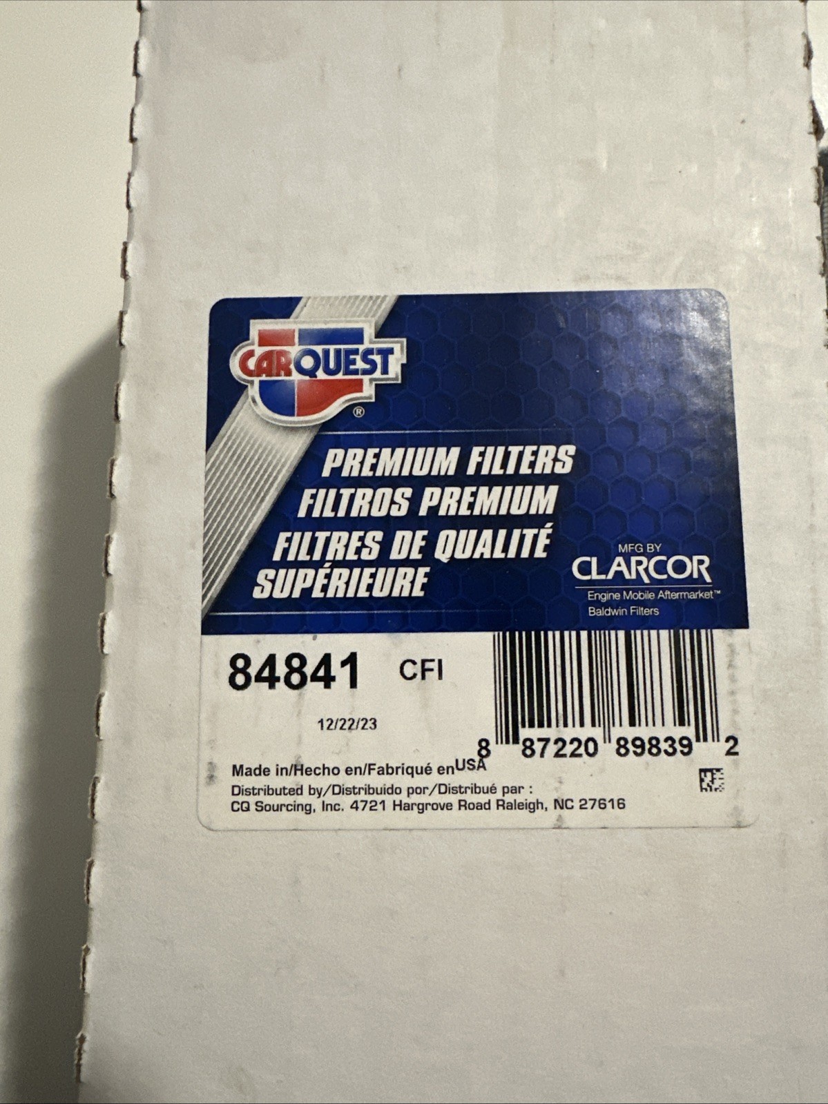 Carquest Premium HD Hydraulic Filter 84841