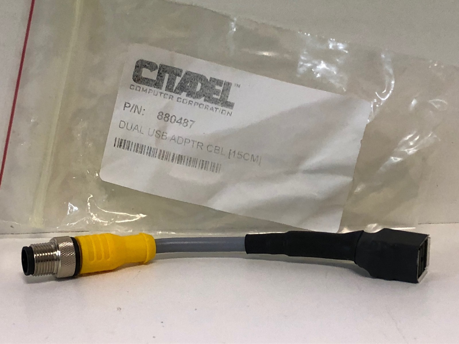 NEW OLD STOCK! CITADEL COMPUTER CORP. DUAL USB / 8-PIN ADAPTER CABLE # 880487