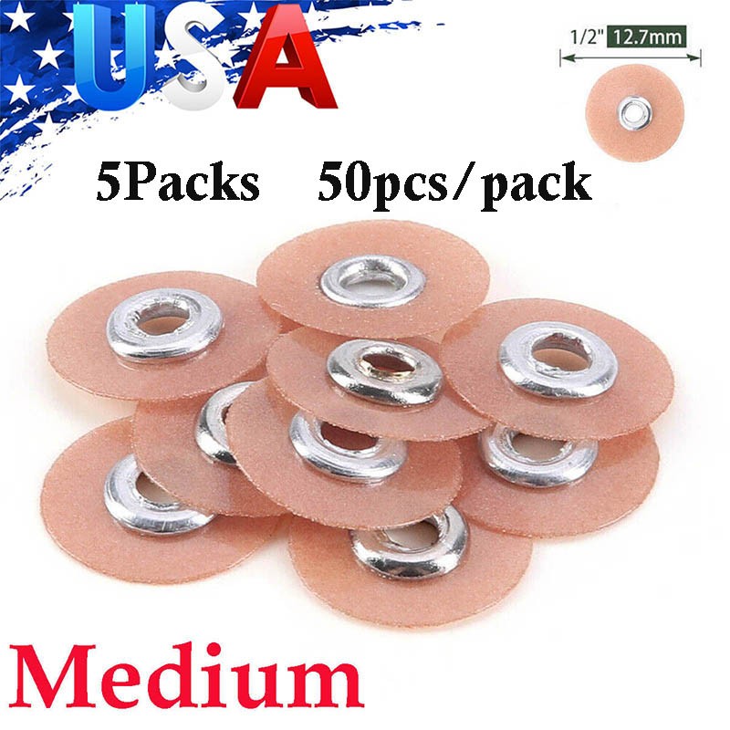 5PACKS Dental SOFLEX Composite finishing polishing discs Medium 12.7mm