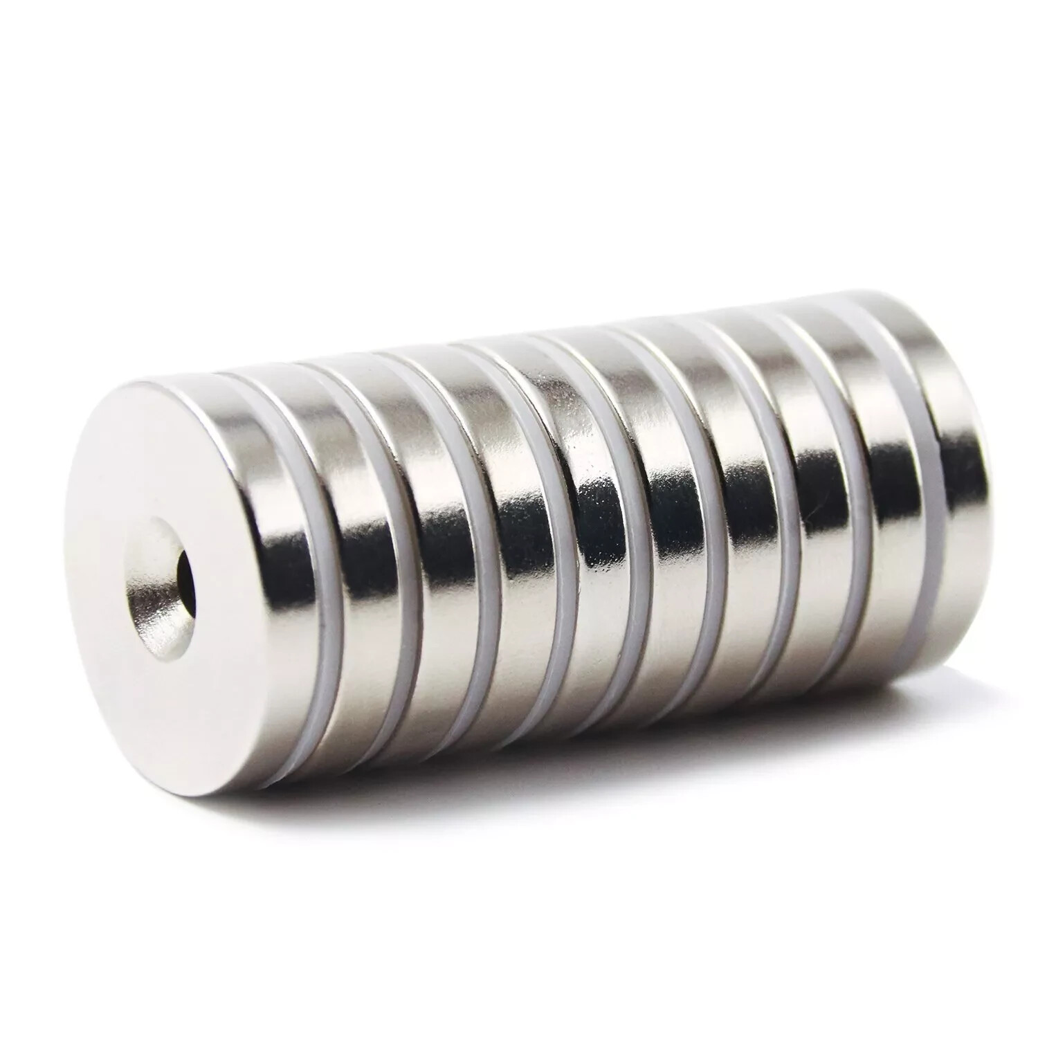 10 25 50 N52 Strong Countersunk Ring Magnets 1″ x1/8 ” Hole Rare Earth Neodymium