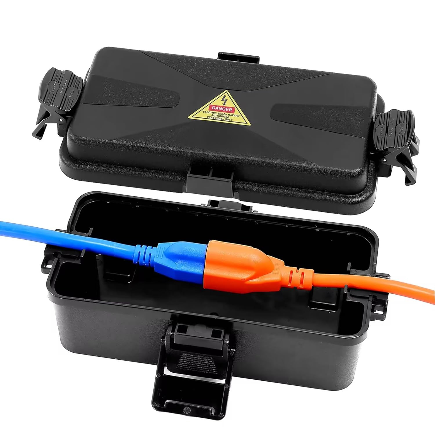 Outdoor Electrical Box Waterproof IP54 Black Outdoor Extension Cord Cover(Inner