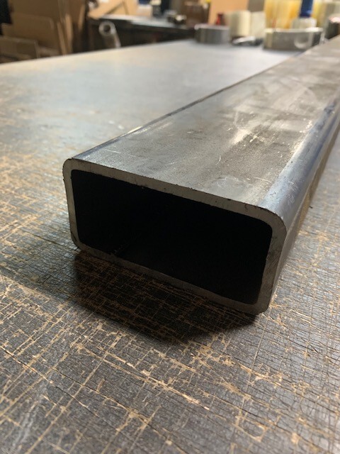 2″ x 4″ Steel Rectangle Tube x 48″ Long, 1/4″ Wall, A36 Mild Steel