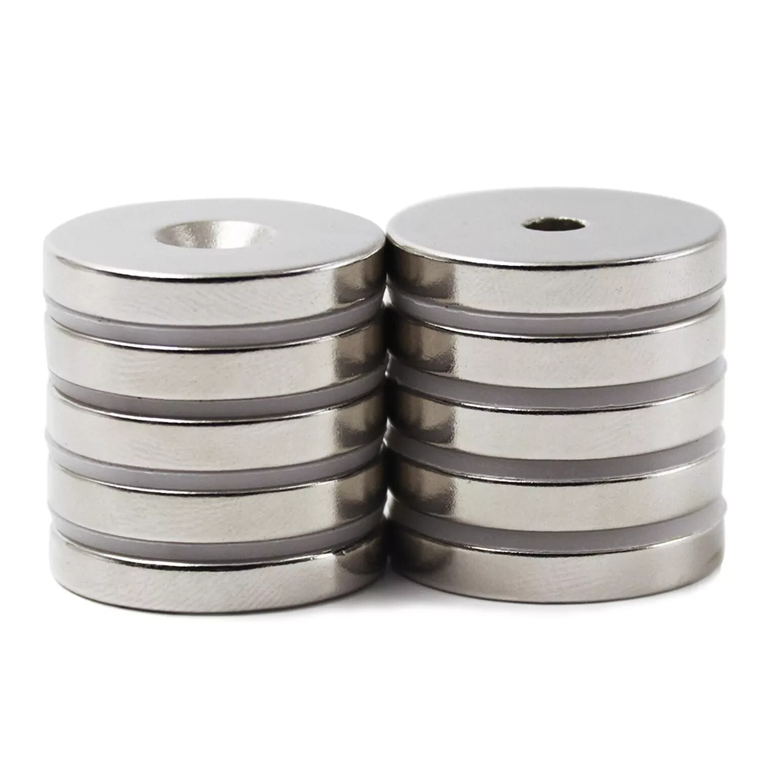 10 25 50 N52 Strong Countersunk Ring Magnets 1″ x1/8 ” Hole Rare Earth Neodymium