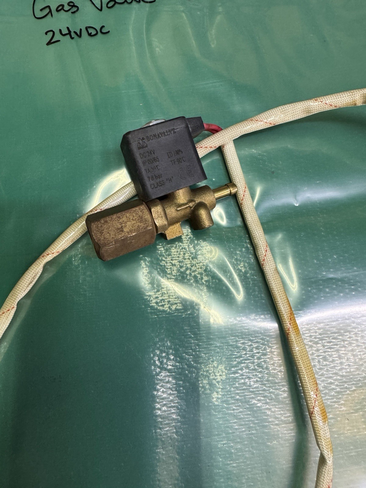 Gas Valve Solenoid 24 V Dc Used Tested Parts For YES WELDER MIG-270k MiG