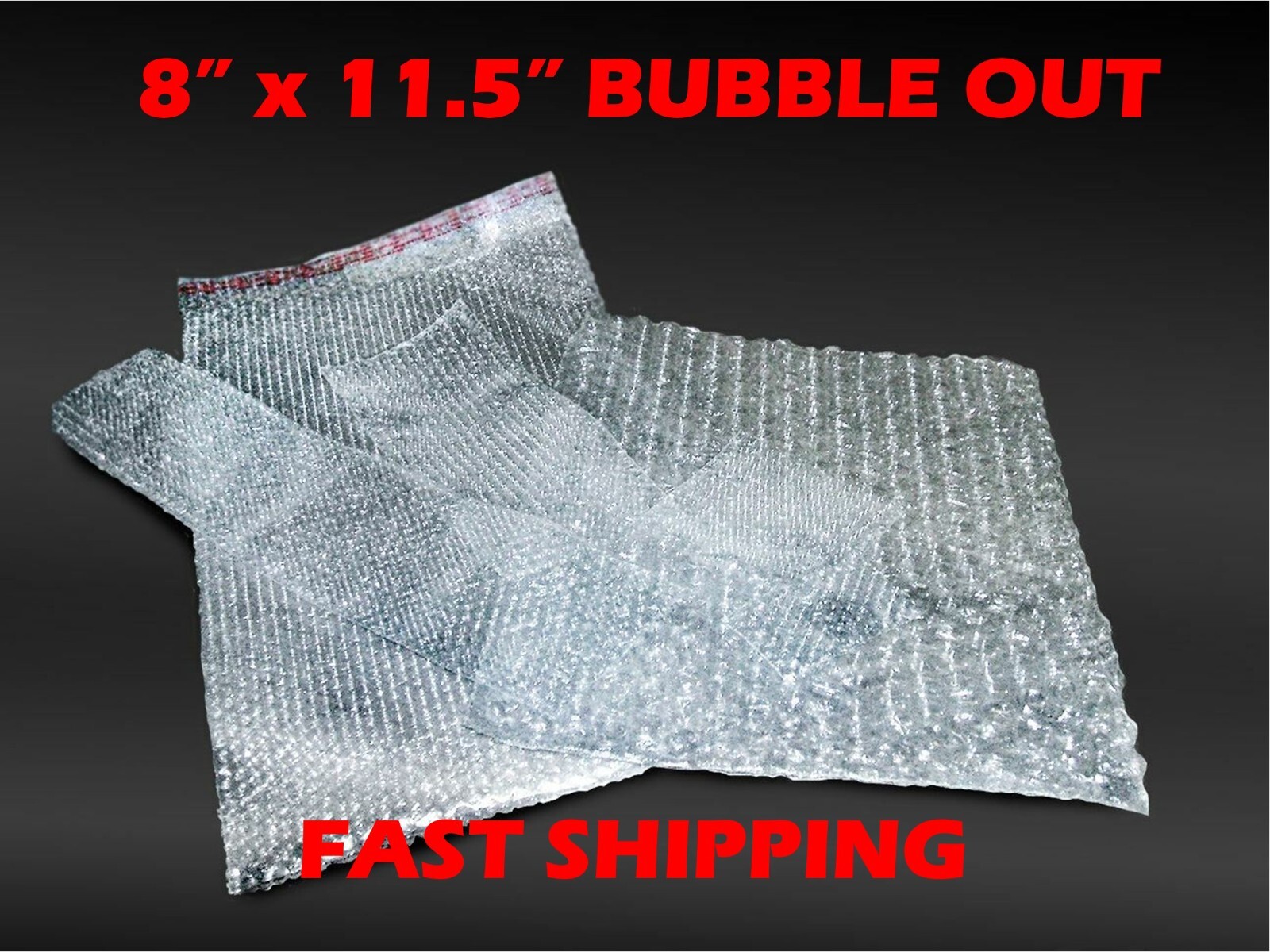 BUBBLE OUT 8″ x 11.5″ POUCHES BAGS WRAP CUSHIONING SELF SEAL CLEAR PROTECTIVE