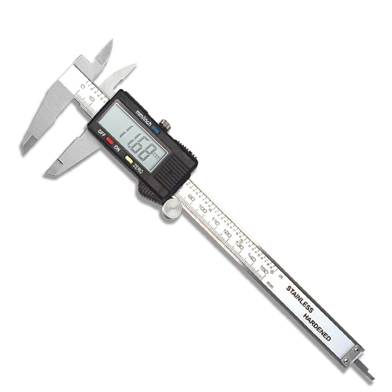 Digital Caliper 6″ 150mm Micrometer LCD Gauge Vernier Measuring Ruler Black