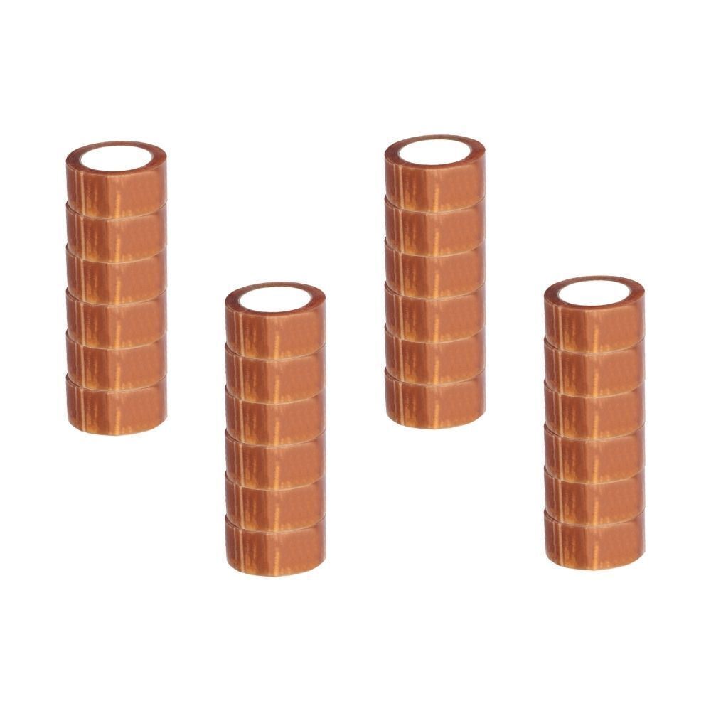 24 Rls Clear Natural Rubber Carton Sealing Packaging Tape 1.75 Mil, 3″x110 Yds