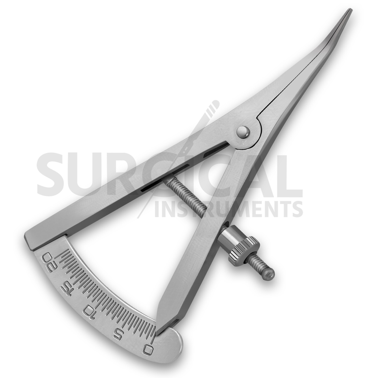 Angled Castroviejo Caliper 0 TO 20 MM 3.5″ (8.89cm) Surgical Dental Instruments