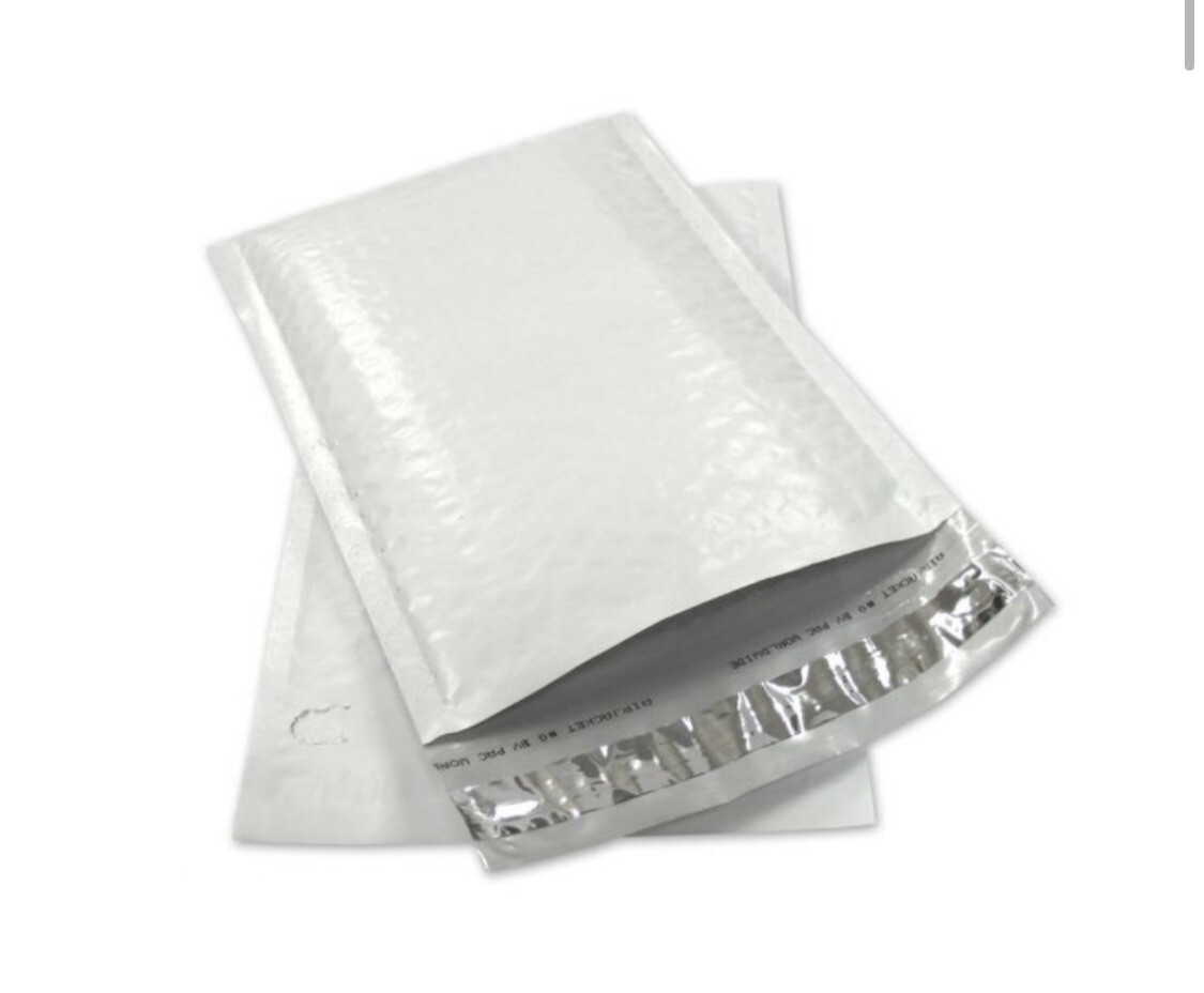 #000 Poly Bubble Mailers: 4.25×8 Bubble Pak Brand-50 Pack