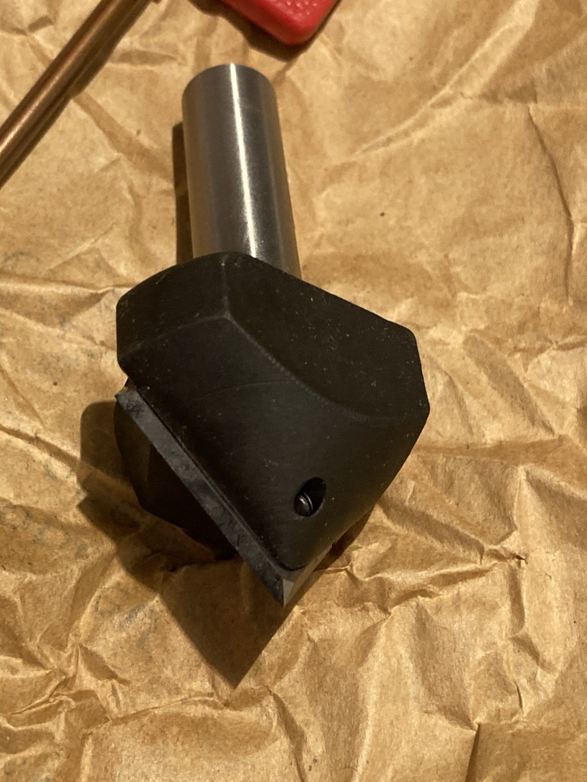 AMANA TOOL RC-1102 90° V-Groove CNC Insert Router Bit 1/2in Shank x 1-1/2in D V1
