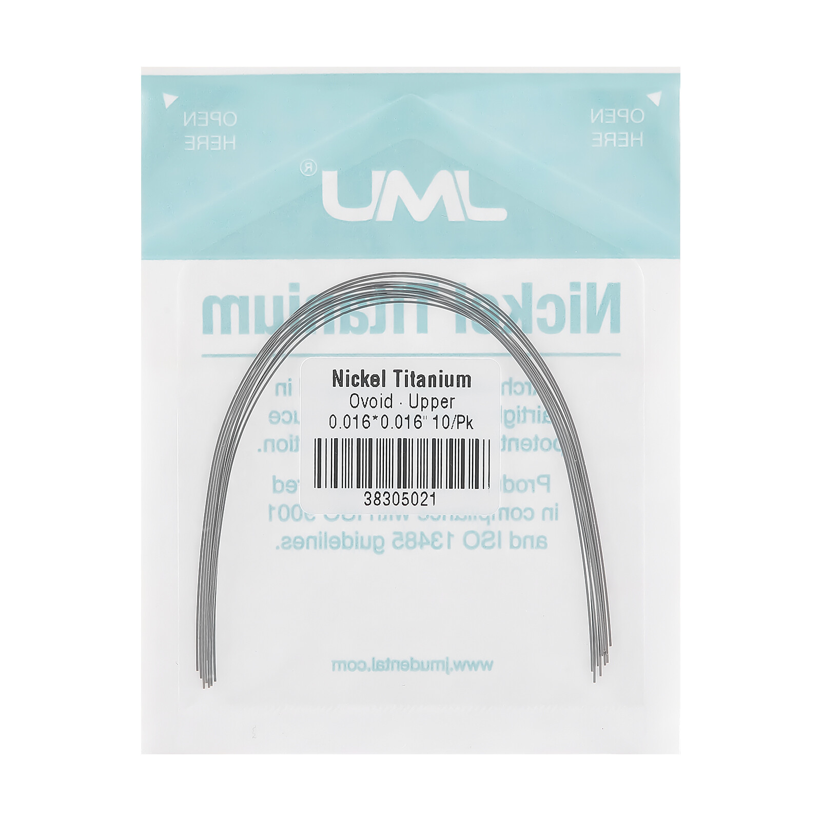 100PCS Dental Orthodontic Brace Round Arch Wires Ovoid Form Super Elastic NITI