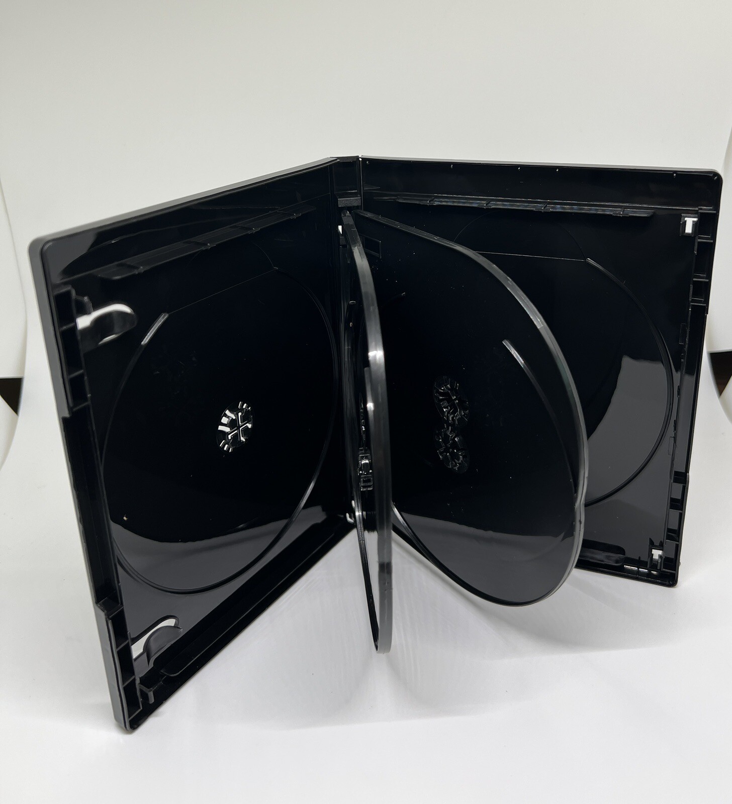2 PCS NEW 15mm 4K ULTRA HD BLACK 6-DISC CASE, BOOKLET CLIPS, PS6-15MM UHD