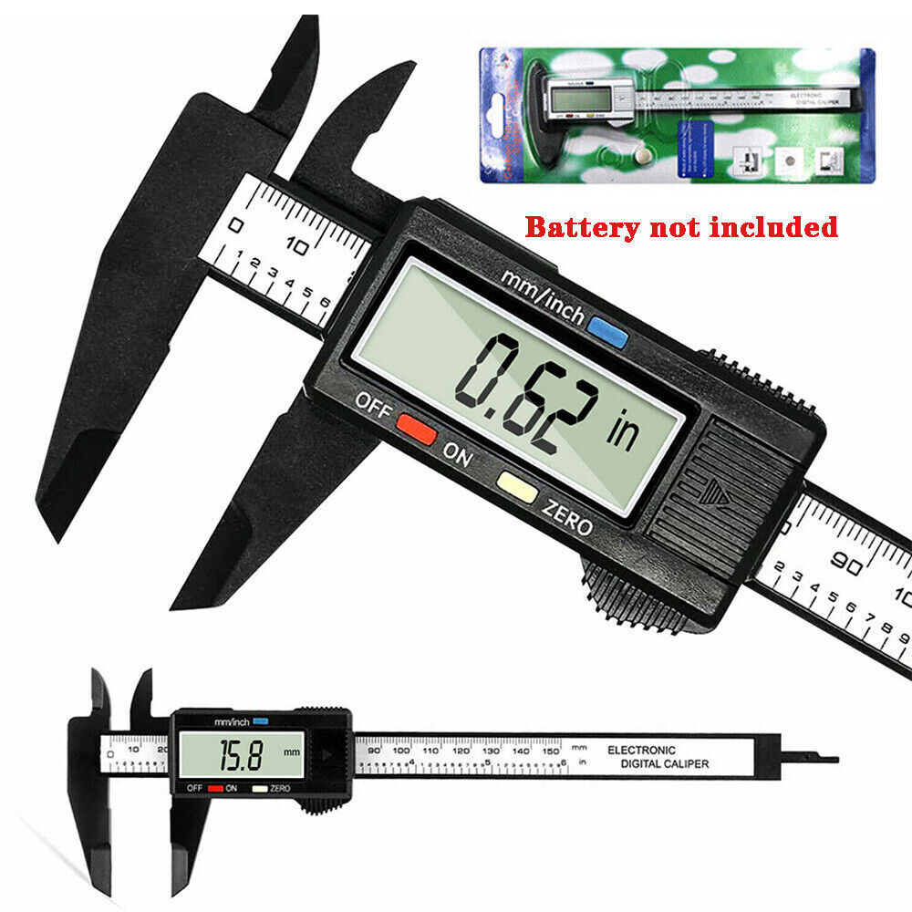 150mm 6″ Digital Caliper Vernier Electronic Gauge Meter Ruler Measure Tool